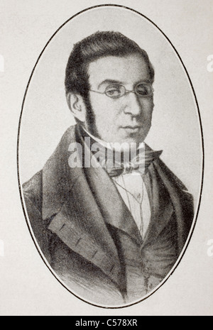 Manuel Bretón de los Herreros, 1796 - 1873, Madrid. Dramaturge espagnol, poète et journaliste. Banque D'Images