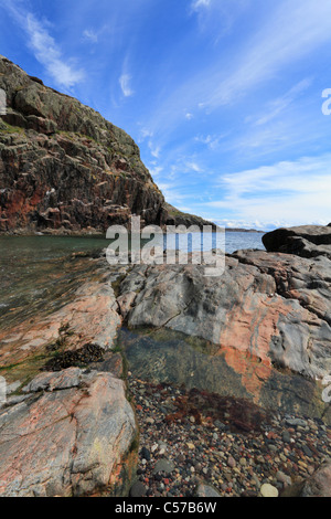 Curaich na Port ou St Columbas bay sur Iona Banque D'Images