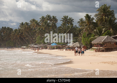 Peu avant l'orage à la plage de Mirissa, Sri Lanka Banque D'Images