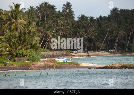 Peu avant l'orage à la plage de Mirissa, Sri Lanka Banque D'Images