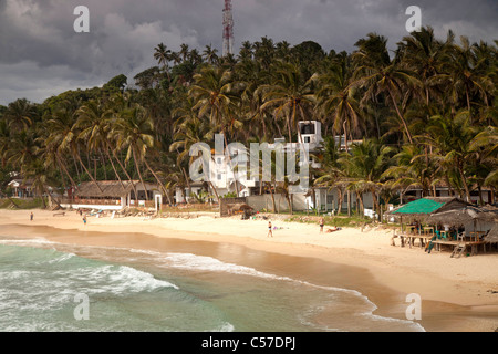 Peu avant l'orage à la plage de Mirissa, Sri Lanka Banque D'Images