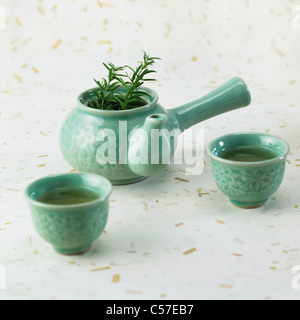 Tisane et thé oriental ware Banque D'Images