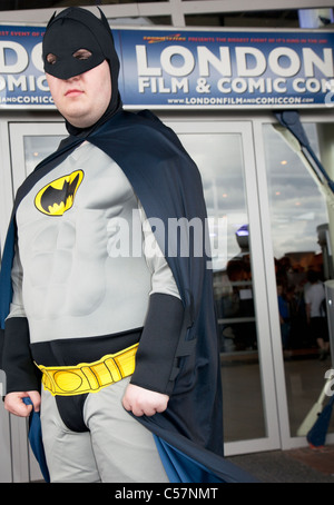 London Film & Comic Con 2011 : Batman character Banque D'Images