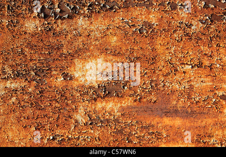 Une œuvre abstraite de métal rouillé, à la corrosion Banque D'Images