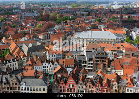 Belgique, Europe, European, Belge, l'Europe de l'Ouest, Architecture, bâtiment, ville, Bruges, Brugge, Flandre, flamand, maison, hous Banque D'Images
