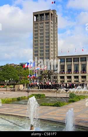 France, Français, Europe, européenne, l'Europe de l'Ouest, de l'architecture, la construction, la ville, Le Havre, Seine-Maritime, Haute Norma Banque D'Images