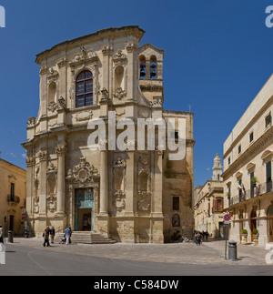 L'Italie, l'Europe, Chiesa di Santa Chiana, Lecce, Pouilles, ville, village, printemps, les gens, l'église, Banque D'Images