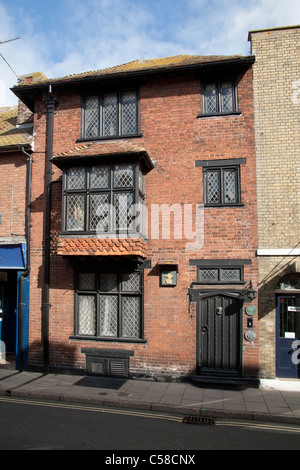 House Radclyffe Hall où vivaient, High Street, Rye, East Sussex, England, UK Banque D'Images