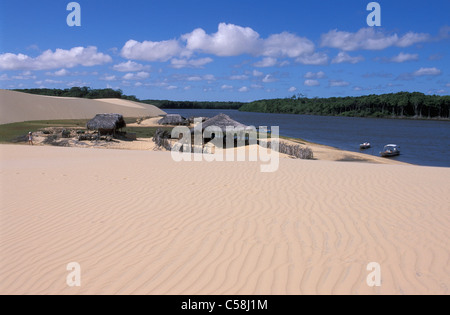 Dune de sable, Parc Nacional dos Lençois, près de Barreirinhas, Maranhao, Brésil, Amérique du Sud, le sable Banque D'Images