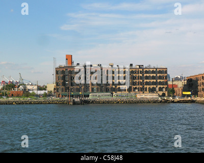 Docks Red Hook Brooklyn New York Banque D'Images