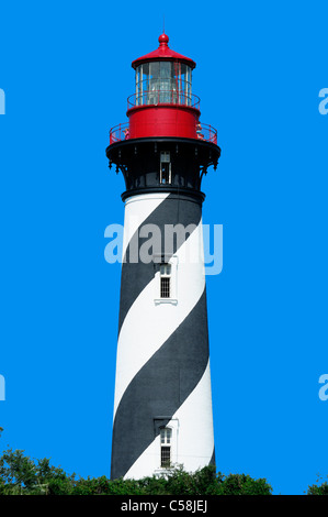 Phare de saint Augustin, Saint Augustine, Floride, USA, United States, Amérique, lighthouse Banque D'Images