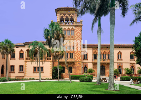 Musée, la baie de Sarasota, Ringling Mansion, John et Mable Ringling Museum of Art, Sarasota, Floride, USA, United States, Amérique, m Banque D'Images