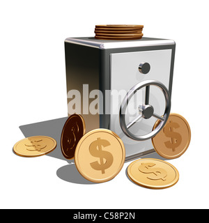 Gardez votre argent à l'abri Banque D'Images