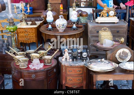 Marché aux puces El Rastro, Madrid, Espagne Banque D'Images