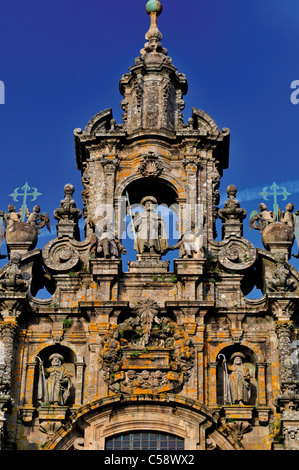 L'Espagne, Saint James Way : Cathédrale de Santiago de Compostela Banque D'Images