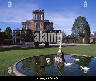 Larnach Castle et ses jardins, péninsule d'Otago, Dunedin, Otago, île du Sud, Nouvelle-Zélande Banque D'Images