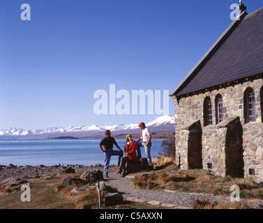 Église du Bon Pasteur, Lake Tekapo, District de Mackenzie, région de Canterbury, île du Sud, Nouvelle-Zélande Banque D'Images