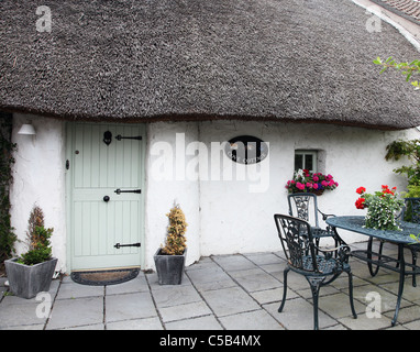 Cove Cottage chaumière à Clogherhead Co. Louth Irlande Banque D'Images