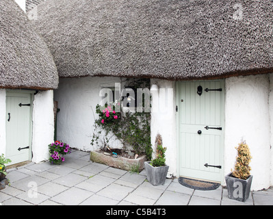 Cove Cottage, chaumière à Clogherhead, Louth, Ireland Co. Banque D'Images