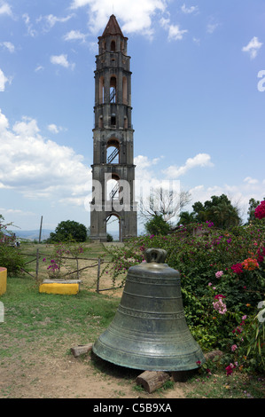 Torre de Manaca Iznaga, dans la plantation Iznaga, près de Trinidad, Cuba Banque D'Images