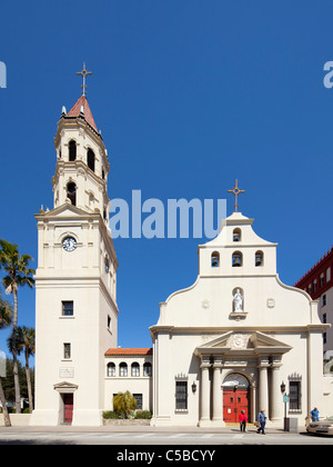 Basilique Cathédrale de Saint Augustine, Floride Banque D'Images