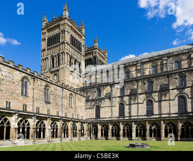 Le Cloître de la cathédrale de Durham, County Durham, Angleterre du Nord-Est, Royaume-Uni Banque D'Images