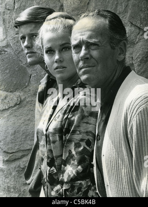 HENRY fonda à droite avec Jane et Peter sur 1966 Banque D'Images