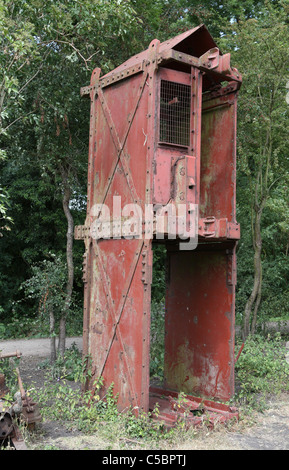 Cage de mine mine Donisthorpe Banque D'Images