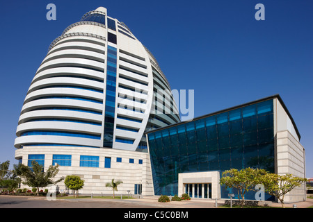 Al-Fateh Burj (Hôtel Corinthia), Khartoum, Soudan, Afrique du Nord Banque D'Images