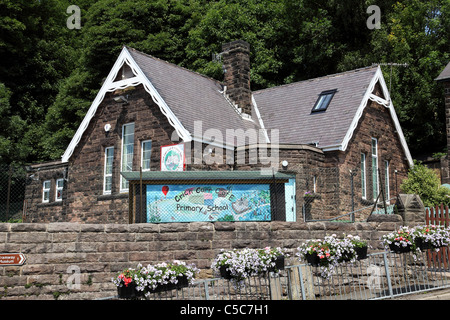 Crich Carr l'école primaire de Derbyshire, Angleterre, Royaume-Uni Banque D'Images