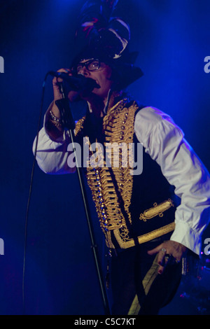 Adam Ant effectuant à Guilfest 2011 Banque D'Images