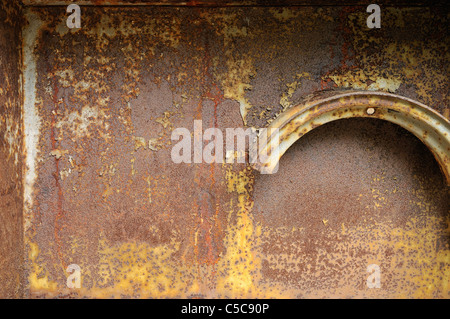 Rusty wall background Banque D'Images