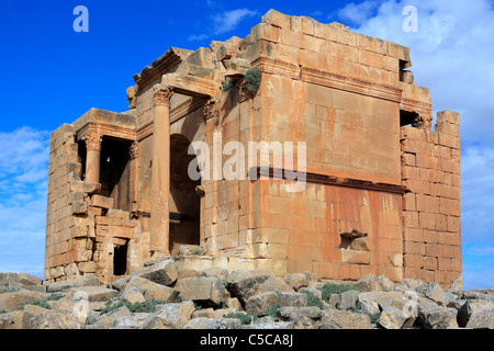 Arc romain, (195 AD), Haïdra, Tunisie, de Makthar Banque D'Images