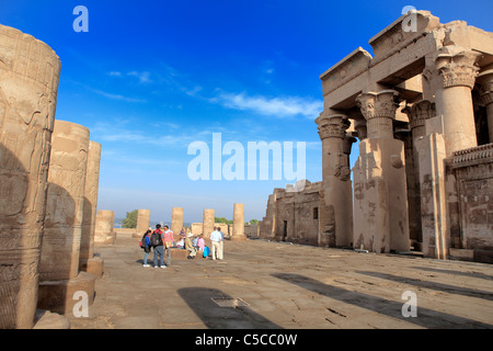 Temple de Sobek et Haroeris (2e-1e siècle avant J.-C.), Kom Ombo, Egypte Banque D'Images