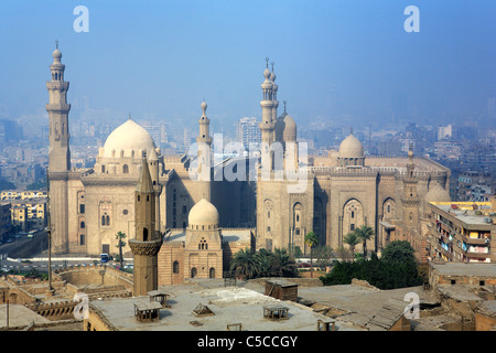 Sultan Hassan et Al Rifai mosquée, Le Caire, Egypte Banque D'Images