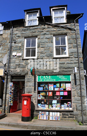 Cas d'Harlech, bureau de poste, Gwynedd, Pays de Galles, Royaume-Uni Banque D'Images