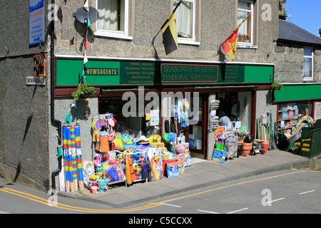 Marchands de magasin à Harlech Gwynedd, Pays de Galles, Royaume-Uni Banque D'Images