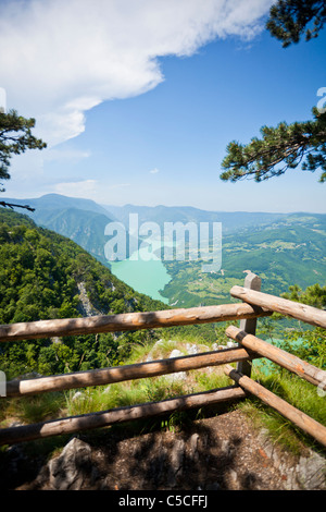 Drina, Serbie Bosnie-Herzégovine Perucac Banque D'Images