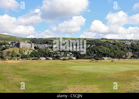 Royal St David's Golf Club, Harlech, Gwynedd, Pays de Galles, Royaume-Uni Banque D'Images