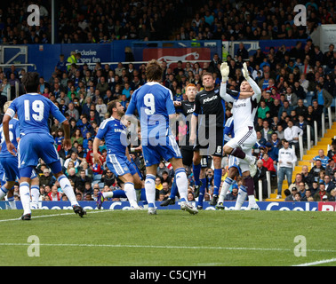 L'action au Chelsea FC'c première pré saison friendly match de football à Portsmouth avant de partir pour l'Extrême-Orient Banque D'Images