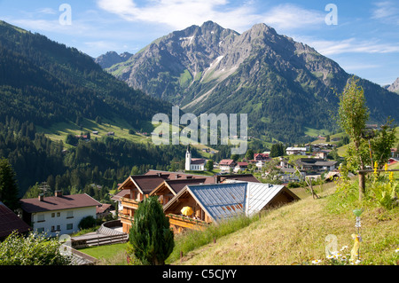 Hirschegg, vallée de Kleinwalsertal, Vorarlberg, Autriche, Alpes Allgaeu Banque D'Images