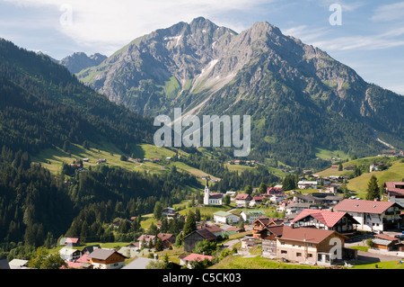 Hirschegg, vallée de Kleinwalsertal, Vorarlberg, Autriche, Alpes Allgaeu Banque D'Images