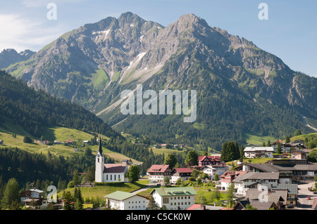 Hirschegg, vallée de Kleinwalsertal, Vorarlberg, Autriche, Alpes Allgaeu Banque D'Images