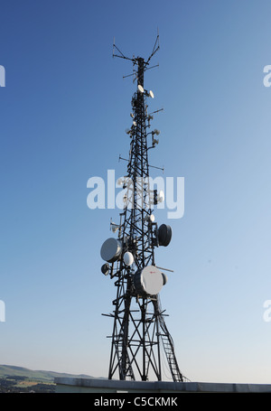 Mât de téléphonie mobile Banque D'Images