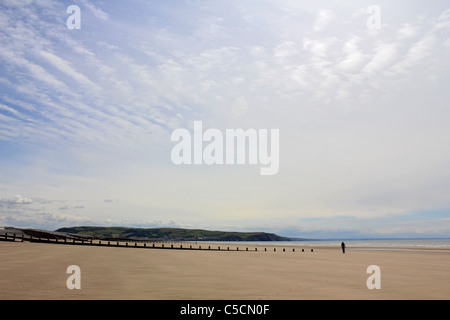 Ynyslas beach près de Aberystwyth, Ceredigion Pays de Galles UK Banque D'Images