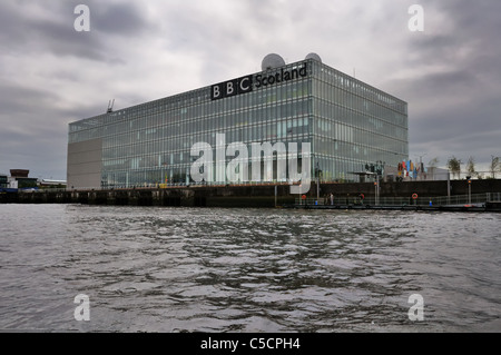 BBC Scotland television studios situé à Glasgow sur le bord de rivière Clyde Banque D'Images
