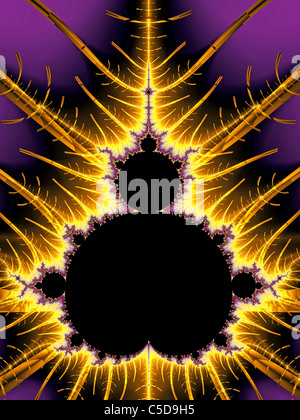 Un Chaospro Conception fractales générées en fonction de l'ensemble de Mandelbrot Banque D'Images