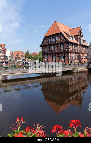 Restaurant Luener Muehle, Lunebourg, Basse-Saxe, Allemagne Banque D'Images