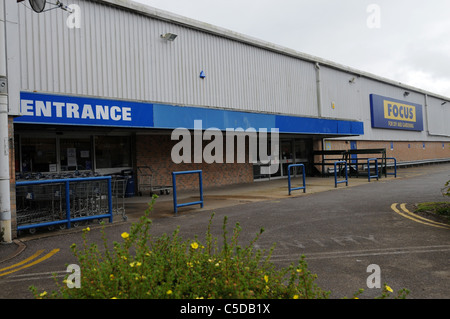 Focus magasin de bricolage, Dorchester, Dorset Banque D'Images