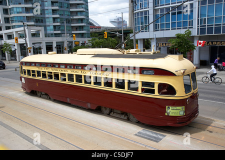 L'ancien système de transport en commun de Toronto ontario canada tramway tramway ttc Banque D'Images